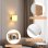 Lampe Murale Autrucker E27 avec Abat-jour en Verre