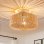 Lampe suspendue en rotin tissé à la main Autrucker style boho E27