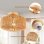 Lampe suspendue en rotin tissé à la main Autrucker style boho E27