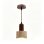 Moderne Pendelleuchte Autrucker E27 Travertin Synthetik