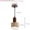 Moderne Pendelleuchte Autrucker E27 Travertin Synthetik