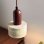 Moderne Pendelleuchte Autrucker E27 Travertin Synthetik