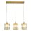 Candelabre 3 Lumières Doré Altitude Réglable E27 Autrucker