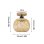 Lampe de plafond semi-encastrée Autrucker en rotin et bambou naturel style rustique