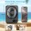 Mini Ventilador Autrucker USB 3600mAh 5 Velocidades Silencioso Pantalla LED Inalámbrico Portátil