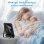 Mini Ventilador Autrucker USB 3600mAh 5 Velocidades Silencioso Pantalla LED Inalámbrico Portátil
