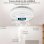 Detector de Humo y Gas Autrucker Pantalla Digital Alarma Sonora Visual LED Blanco