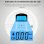 Detector de Humo y Gas Autrucker Pantalla Digital Alarma Sonora Visual LED Blanco