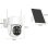 Caméra de surveillance Autrucker 4MP Vision Nocturne Extérieure Panneau Solaire Audio Bidirectionnel