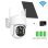 Cámara IP Autrucker 4MP Exterior Visión Nocturna Panel Solar Audio Bidireccional Rotación PTZ