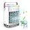 Mini USB-Ventilator Autrucker 4 Stufen 7 LED-Farben 700ml Wassertank Oszillierend