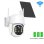 Caméra de surveillance 4MP Autrucker Vision nocturne extérieure Panneau solaire Audio bidirectionnel Détection humaine