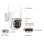 Caméra de surveillance 4MP Autrucker Vision nocturne extérieure Panneau solaire Audio bidirectionnel Détection humaine