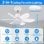 Deckenventilator mit Licht Autrucker 40W 52cm 3 Stufen Fernbedienung LED Leise