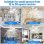 Deckenventilator mit Licht Autrucker 40W 52cm 3 Stufen Fernbedienung LED Leise