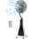 Ventilatore Nebulizzatore a Piantana Rolipo 3L 3 Modalità 3 Velocità Telecomando Nero