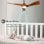 Ventilatore da Soffitto con Luce Rolipo 18W 132cm Silenzioso 6 Velocità Telecomando Funzione Inverno Timer