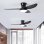 Deckenventilator mit Licht Autrucker 40" 3 Flügel Reversibel 6 Stufen Fernbedienung LED