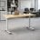 Mesa Spacio FlexiMove Plegable y Volteable 1800x800mm Roble Stella con Ruedas