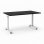Mesa Spacio FlexiMove Plegable y Volteable 1600x600x755mm Wengué