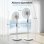 Ventilador de Pie Rolipo WiFi 3 Velocidades Oscilación 85° Altura Regulable con Mando y App
