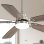 Ventilatore da Soffitto con Luce Rolipo 18W LED 132cm 6 Velocità Motore DC Telecomando Nero