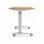 Mesa Spacio FlexiMove Plegable y Volteable 1200x600mm Roble Stella con Ruedas