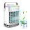 Mini Ventilador Evaporativo de Sobremesa Autrucker 4 Velocidades 700 ml LED 7 Colores Oscilación USB