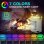 Mini Ventilador Evaporativo de Sobremesa Autrucker 4 Velocidades 700 ml LED 7 Colores Oscilación USB