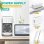 Mini Ventilador Evaporativo de Sobremesa Autrucker 4 Velocidades 700 ml LED 7 Colores Oscilación USB