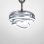 Ventilador de Techo con Luz Bel Air Sfera 72W 108cm 6 Velocidades Motor DC Aspas Retráctiles Mando