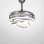 Ventilador de Techo con Luz Bel Air Sfera 72W 108cm 6 Velocidades Motor DC Aspas Retráctiles Mando