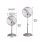 Standventilator Oceanic 50W 40cm 3 Stufen Höhenverstellbar 75° Oszillation