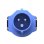 Adaptador de enchufe NRGkick 16A 3 polos azul para carga de vehículos eléctricos