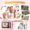 Cámara Instantánea Rolipo X7D Flash Automático Impresión Rápida SD 32GB Rosa Claro