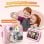 Cámara Instantánea Rolipo X7D Flash Automático Impresión Rápida SD 32GB Rosa Claro