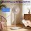 Ventilatore a Piantana Rolipo Regolabile 4 Velocità Oscillazione 80° Telecomando LED
