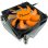 Refrigeración aire Inter-Tech Socket 1150/1151/1155/1156/1200 8 cm Argus T-200 negro naranja