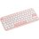 Teclado ASUS Marshmallow KW100 inalámbrico tijera compacto 75% QWERTZ alemán rosa
