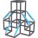 Parc d'escalade Simba Kraxxl The Tower 140 cm plastique pour enfants 3-7 ans