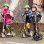 Patinete clásico Hudora Big Wheel 205 2 ruedas 100 kg plegable rosa