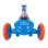 Patinette HUDORA Flitzkids 2.0 3 roues 50 kg roues 120 mm Bleu réglable