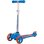 Patinette HUDORA Flitzkids 2.0 3 roues 50 kg roues 120 mm Bleu réglable