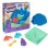 Set Kinetic Sand Sandspielkasten mit 454 g blauem Sand und 4 Zubehörteilen