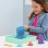 Set Kinetic Sand Sandspielkasten mit 454 g blauem Sand und 4 Zubehörteilen
