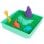 Set Sandbox Kinetic Sand con Arenero y 4 Accesorios 454 g Verde