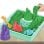 Set Sandbox Kinetic Sand con Arenero y 4 Accesorios 454 g Verde