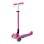 Patinete clásico Globber Primo Foldable Plus Lights 3 ruedas 50 kg rosa neón