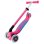 Patinete clásico Globber Primo Foldable Plus Lights 3 ruedas 50 kg rosa neón