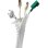 Pasacables Hagor KS Self Wrap, Blanco, Poliéster, 5 m, 1,9 cm